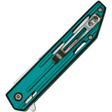 MTech MT A1200TL Assisted Opening Liner Lock Knife Teal Aluminum Handle EDC Enthusiasts by Mtech