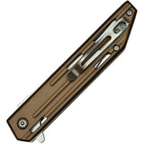 MTech Linerlock Assisted Opening Knife MT-A1200TN Tan Aluminum Handle For EDC Enthusiasts by Mtech