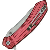 Mtech Linerlock Assisted Opening Red Knife For EDC Fans by Mtech