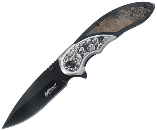 Mtech Linerlock A/O Black MT-A2006BB