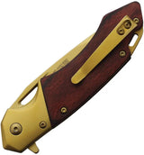 Mtech Linerlock A/O Wood MT-A2019GD by Mtech