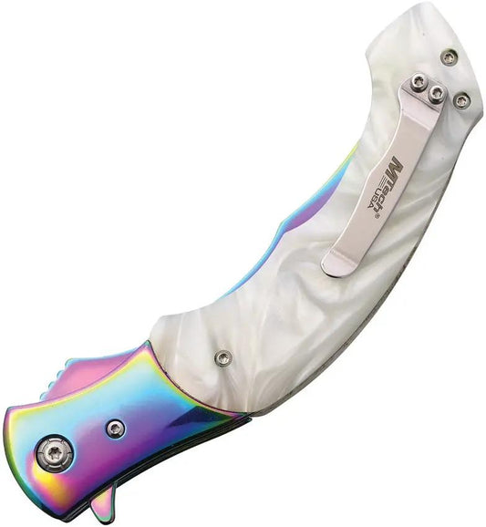 Mtech Linerlock A/O POM MT-A2023WH by Mtech