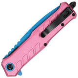 Mtech Linerlock A/O Pink/Blue MT-A2032PK by Mtech