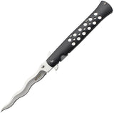 Mtech Linerlock A/O Black Wavy MT-A2042WB by Mtech