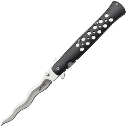 Mtech Linerlock A/O Black Wavy MT-A2042WB by Mtech