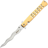 Mtech Linerlock A/O Gold Wavy MT-A2042WG by Mtech