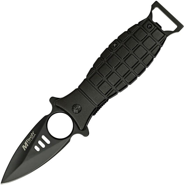 MTech Grenade Linerlock A/O Black MT-A588BK by MTech
