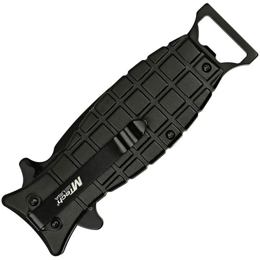 MTech Grenade Linerlock Assisted Opening Knife Black MT A588BK For EDC Enthusiasts by MTech