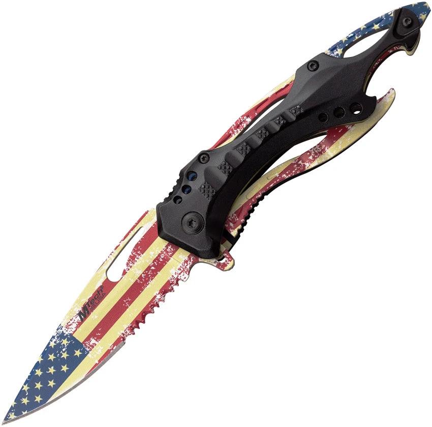 Mtech Linerlock A/O Flag MT-A705AF by Mtech
