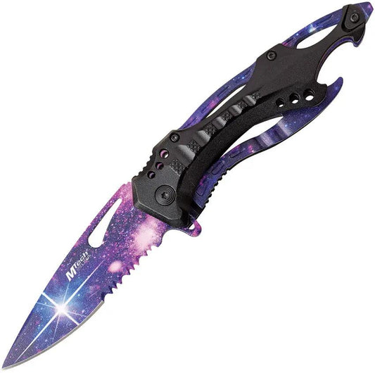 MTech Linerlock Galaxy Assisted Opening EDC Folding Knife For Everyday Carry Enthusiasts by MTech