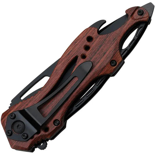 Mtech Linerlock A/O Brown MT-A705WD Folding Knife For EDC Compact Stainless Blade Lightweight Aluminum Handle by Mtech