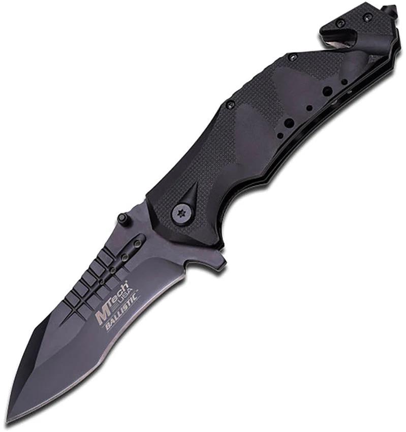MTech Rescue Linerlock A/O Black MT-A845BK by MTech