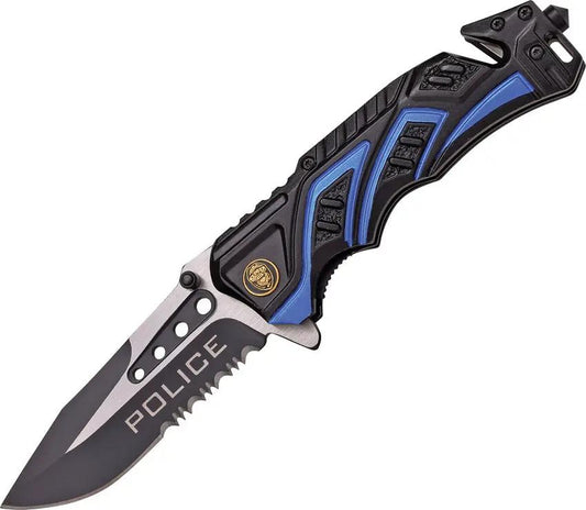 MTech Rescue Linerlock Assisted Opening Knife MT-A865PD For Outdoor Enthusiasts And First Responders by MTech