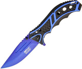 MTech Linerlock Black/Blue A/O MT-A907BL by MTech