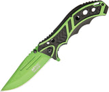 MTech Linerlock Black/Green A/O MT-A907GN by MTech