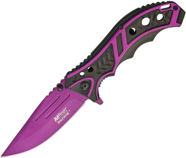 MTech Linerlock Black/Purple A/O MT-A907PE by MTech