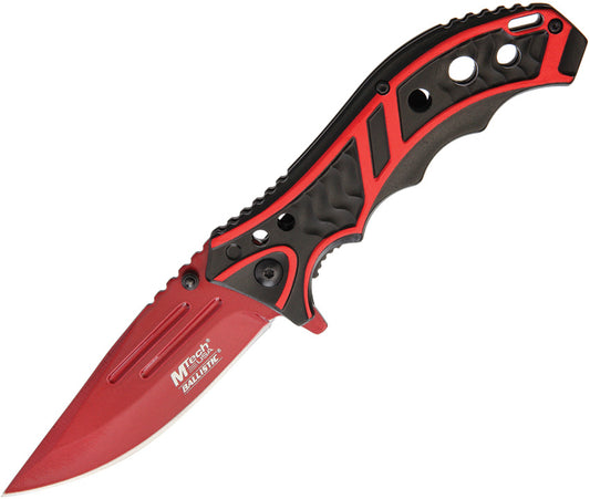 MTech Linerlock Black/Red A/O MT-A907RD
