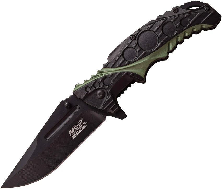 MTech Linerlock A/O Black/Green MT-A957BG by MTech
