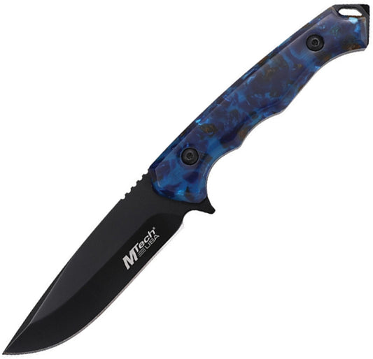 Mtech Fixed Blade Black/Blue MT-FIX006BG