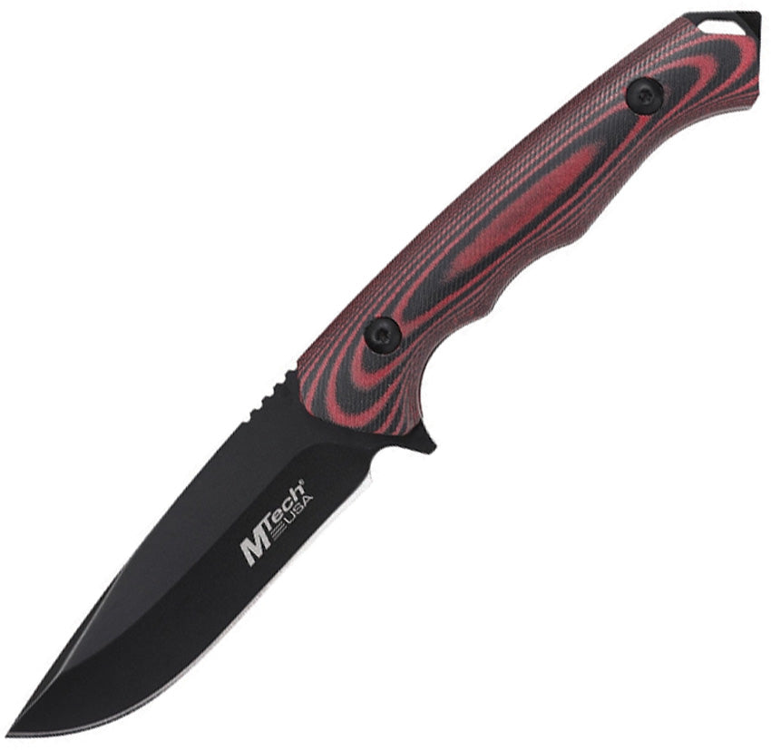 Mtech Fixed Blade Red Micarta MT-FIX006BN