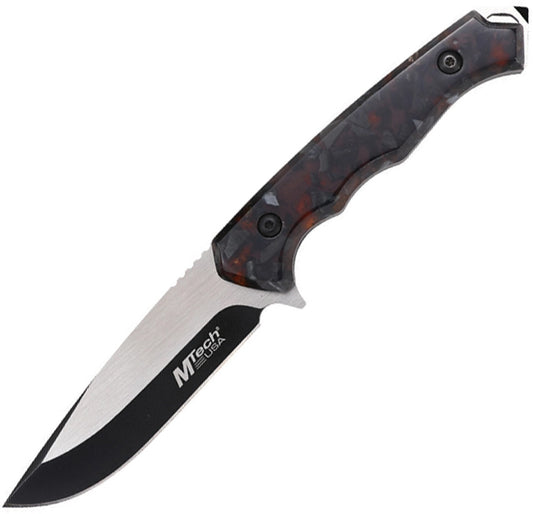 Mtech Fixed Blade Red Acrylic MT-FIX006OG