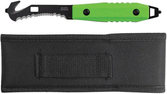 Mtech Fixed Blade Guthook Green MT-FIX008GN by Mtech