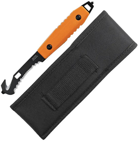 Mtech Fixed Blade Guthook Orange MT-FIX008OR by Mtech