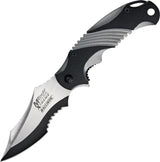MTech Xtreme Linerlock MX-A801GY - Two-Tone 440C Partial Serrated Blade With Aluminum Handle And Pocket Clip by MTech Xtreme