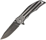 MTech Xtreme Snake Linerlock MX A849AS - Assisted Opening 5in Closed, 3.75in Stonewash Blade, American Flag Handle by MTech Xtreme