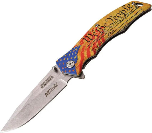 MTech Constitution Linerlock Folding Knife For Everyday Carry And Outdoor Tasks With Durable Blade by MTech