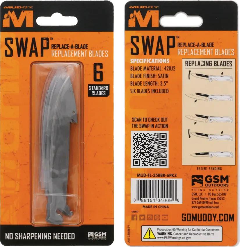 Muddy SWAP Blades MUD-FL-35RBR-6PKZ by Muddy