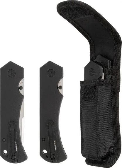 Muddy Field Master Set MUD-FM1001-Z - Dual Linerlock Knives With Guthook And Drop Point Blades by Muddy