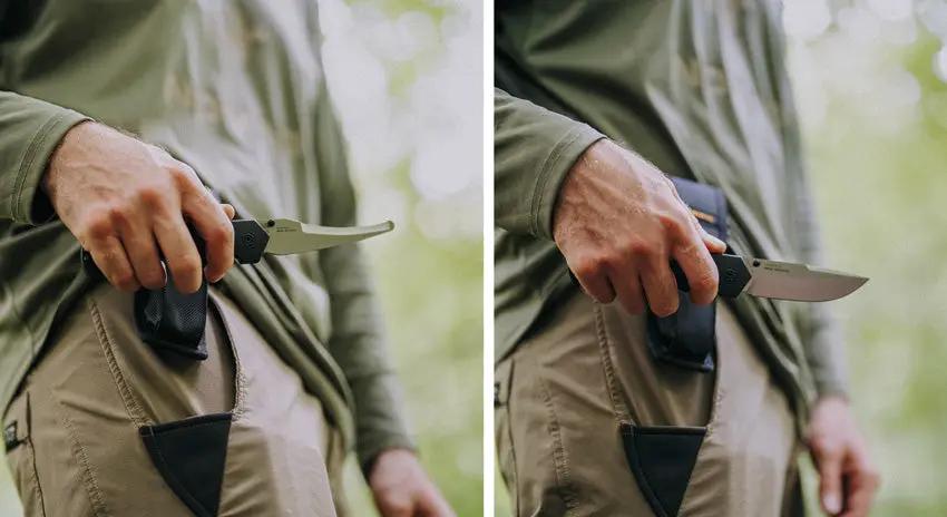 Muddy Field Master Set MUD-FM1001-Z - Dual Linerlock Knives With Guthook And Drop Point Blades by Muddy