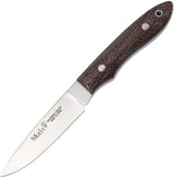Muela Fixed Blade Knife Micarta 4410M Full Tang Jute Micarta Handle Satin Blade For Outdoor Enthusiasts And Hunters by Muela