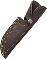 Muela Rhino 100L Knife - Full Tang Drop Point Blade With Olive Wood Handle And Leather Belt Sheath by Muela