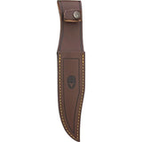 Muela Gredos 16 Fixed Blade Knife - Red Stag Antler Handle Six And One Quarter Inch Blade 440A Clip Point for Hunters by Muela