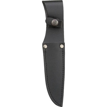Muela Fixed Blade Knife Small Hunter 43459 Sawback 420A Stainless Kraton Handle Belt Sheath by Muela