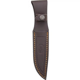 Muela Ranger 12 Knife - Compact Fixed-Blade Outdoor Tool With 440 Stainless Steel Blade And Brown Wood Handle by Muela