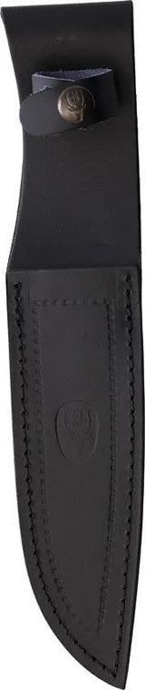 Muela Durable Fixed Blade Knife 5161M Hunter Sawback Clip Point 11 Inch Satin Stainless Wood Handle Leather Sheath by Muela
