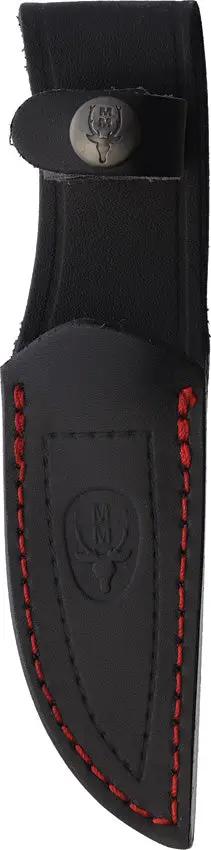 Muela Terrier Fixed Blade Knife Red Full Tang Satin Blade 14C28N With Leather Sheath For Outdoor Enthusiasts Terrier 9Y by Muela