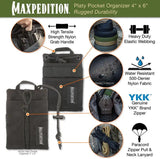 Maxpedition Platy Pocket Organizer 4x6 DT 0235DT - Flat Design Fits In Pockets With Zippered Main Compartment by Maxpedition