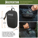 Maxpedition Pico Pocket Organizer - Water Resistant 500D Nylon Compact 3x5 Inch Black by Maxpedition