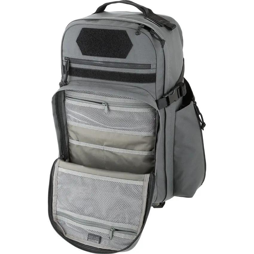 Maxpedition Havyk-1 Backpack Wolf Gray 2121W - Expandable Bottle Holders with Bungee Retention and CCW Compartment by Maxpedition