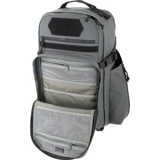 Maxpedition Havyk-1 Backpack Wolf Gray 2121W - Expandable Bottle Holders with Bungee Retention and CCW Compartment by Maxpedition