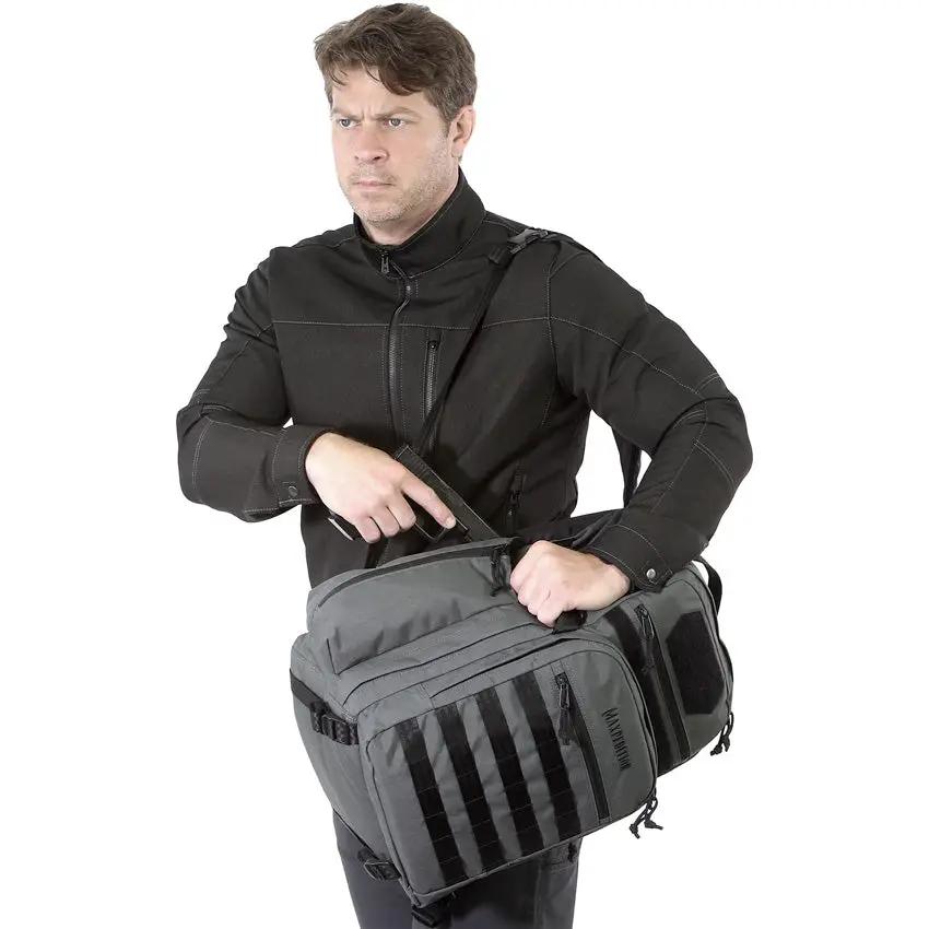 Maxpedition Havyk-1 Backpack Wolf Gray 2121W - Expandable Bottle Holders with Bungee Retention and CCW Compartment by Maxpedition
