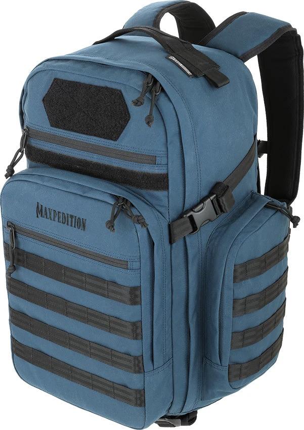 Maxpedition Havyk-2 Backpack Dark Blue - 38L Capacity With Expandable Bottle Holders And Dual Side CCW Compartment