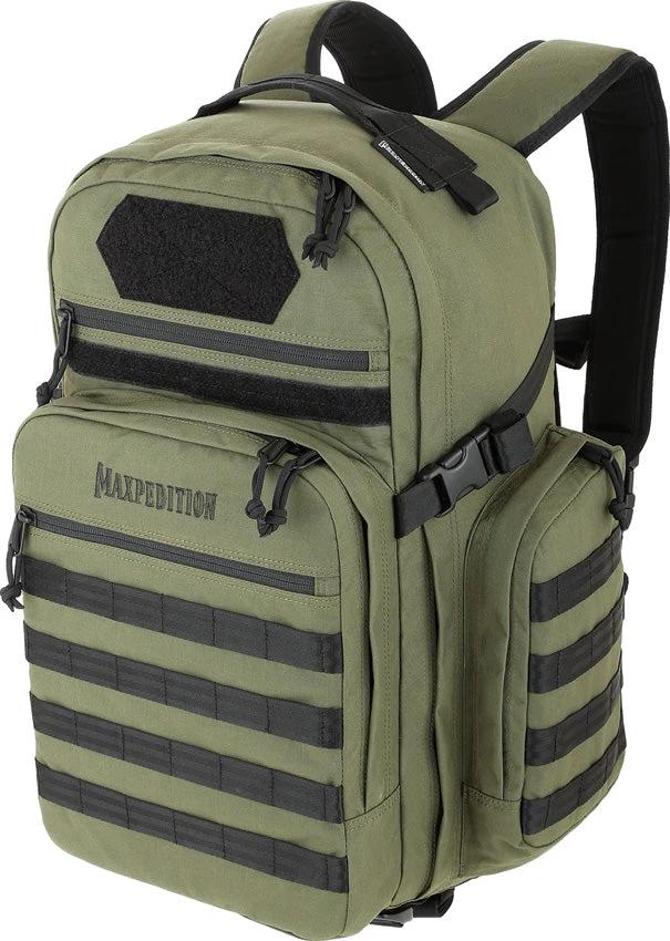 Maxpedition Havyk-2 Backpack OD 2122G - 38L Capacity With Expandable Bottle Holders And Dual CCW Compartment