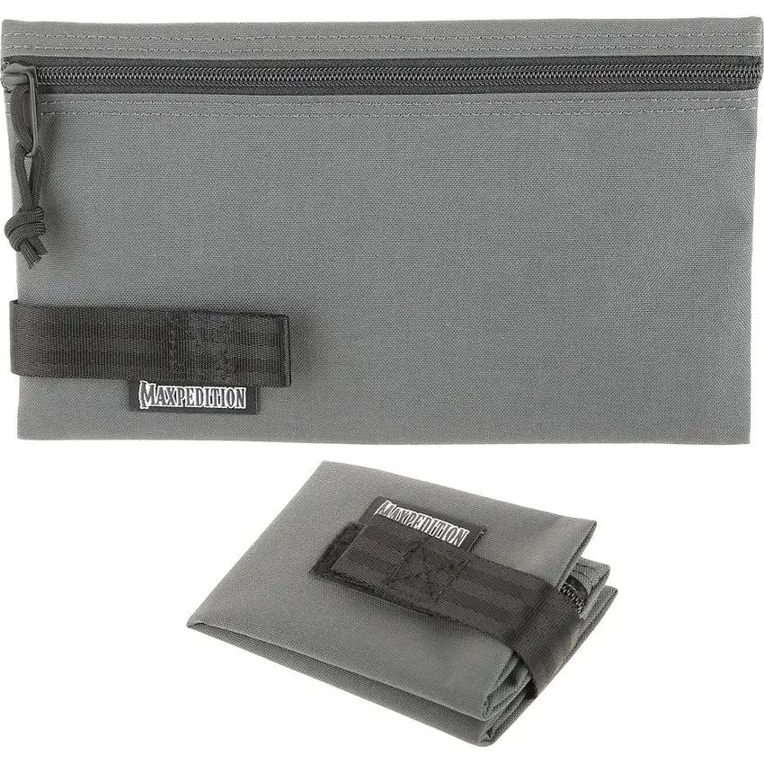 Maxpedition Two-Fold Pouch Wolf Gray 6x10 - Folds to Compact Size for Easy Storage, 1.48L Capacity by Maxpedition