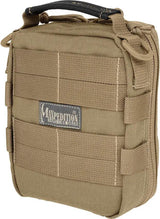 Maxpedition FR-1 Medical Pouch Khaki - Adjustable Interior With Layered Pockets And Elastic Loops by Maxpedition