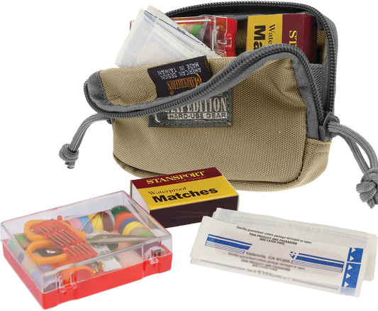 Maxpedition Hook And Loop Zipper Pocket 3526KF - Dual Zipper Pulls, Elastic Organizer, 3 By 5 Inches by Maxpedition